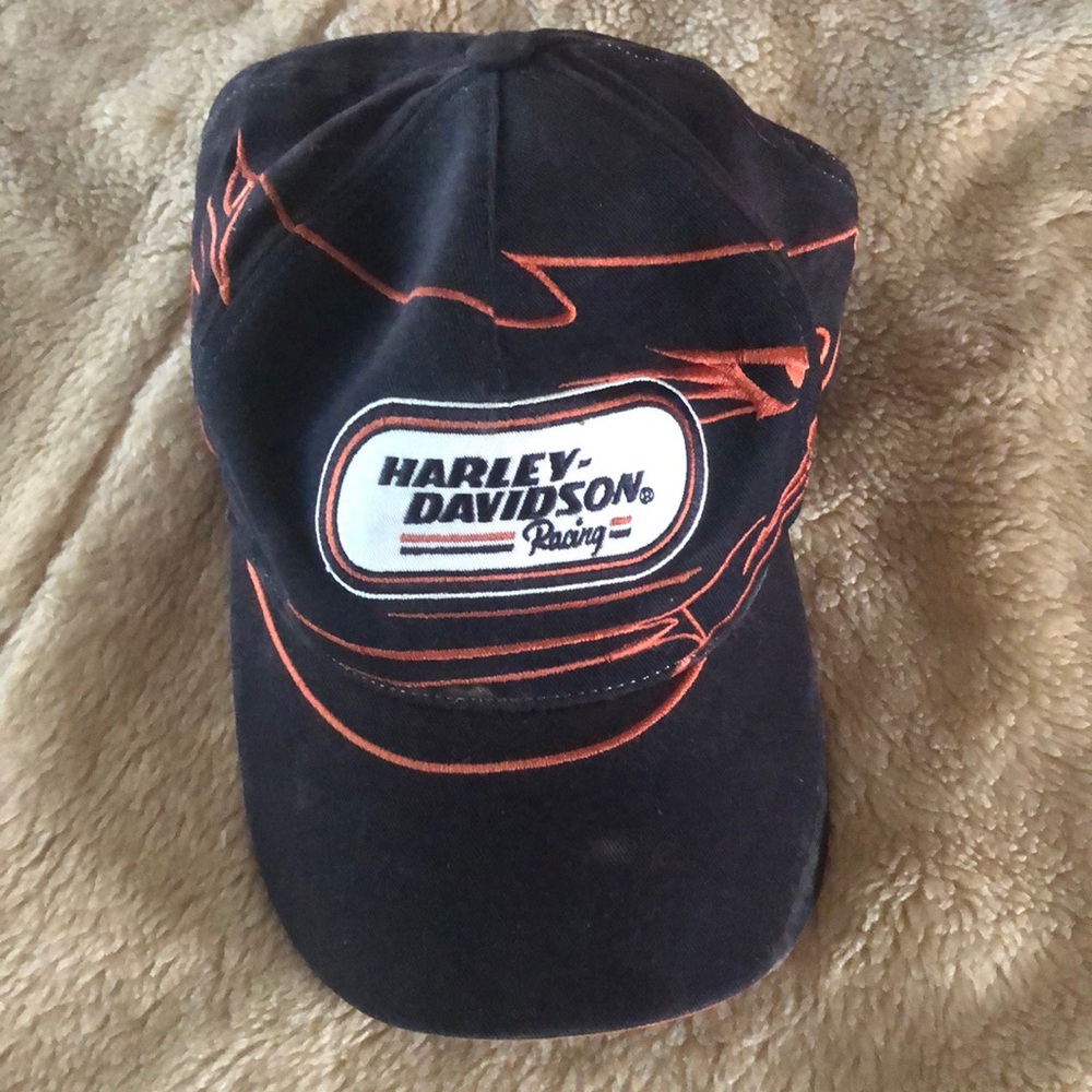 Harley Davidson racing ball cap. 2974